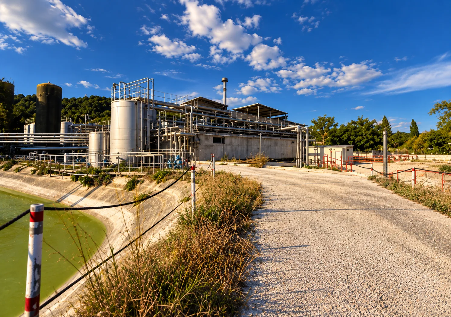 Treatment plant and biodigesters at the Ponte Valleceppi (PG) site